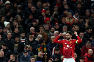 Bruno Fernandes hat-trick caps Man United win over Sociedad to seal Europa League quarter-finals