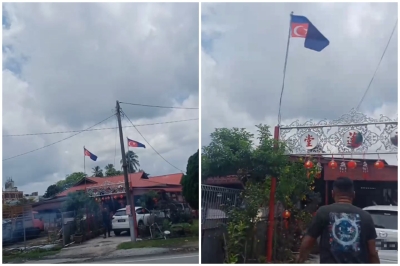 Pontian temple flies Johor flag upside down by mistake, police say issue resolved